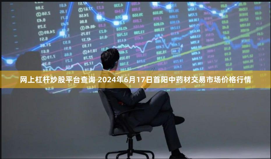 网上杠杆炒股平台查询 2024年6月17日首阳中药材交易市场价格行情