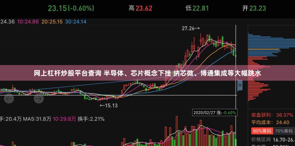 网上杠杆炒股平台查询 半导体、芯片概念下挫 纳芯微、博通集成等大幅跳水