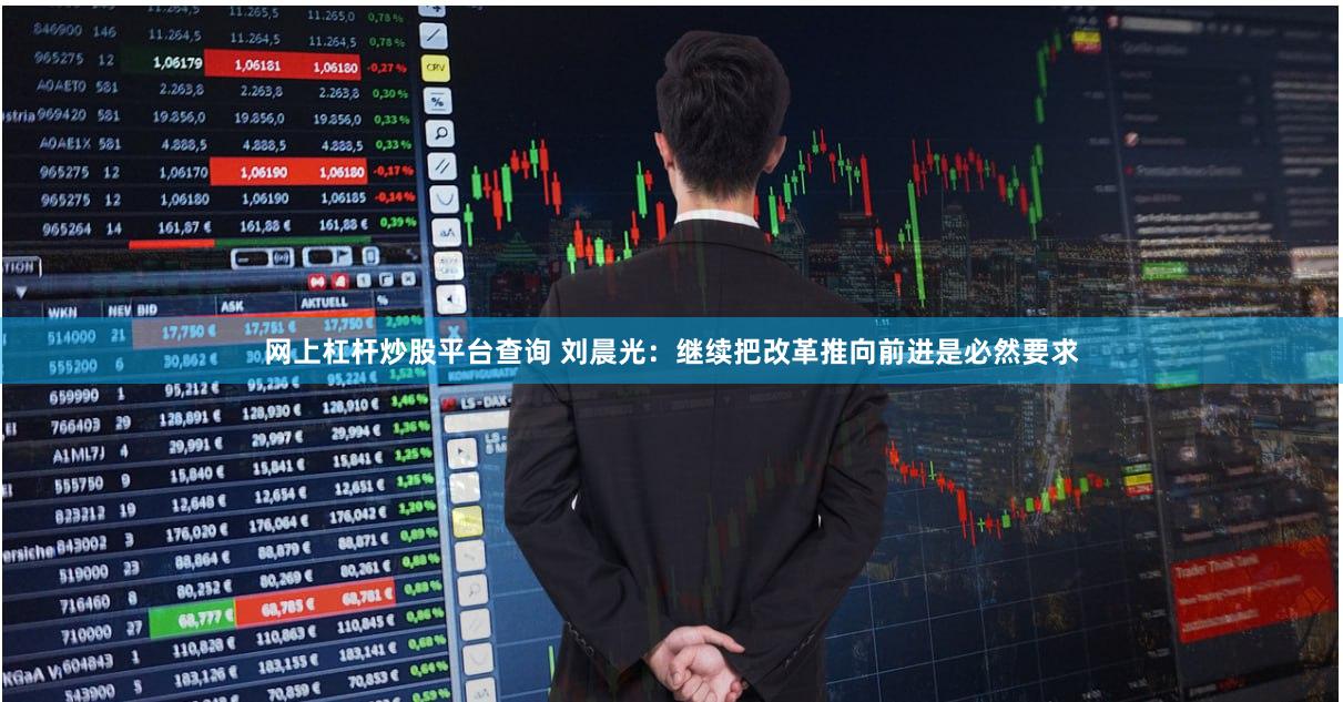网上杠杆炒股平台查询 刘晨光：继续把改革推向前进是必然要求