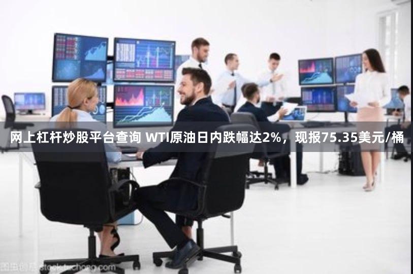 网上杠杆炒股平台查询 WTI原油日内跌幅达2%，现报75.35美元/桶