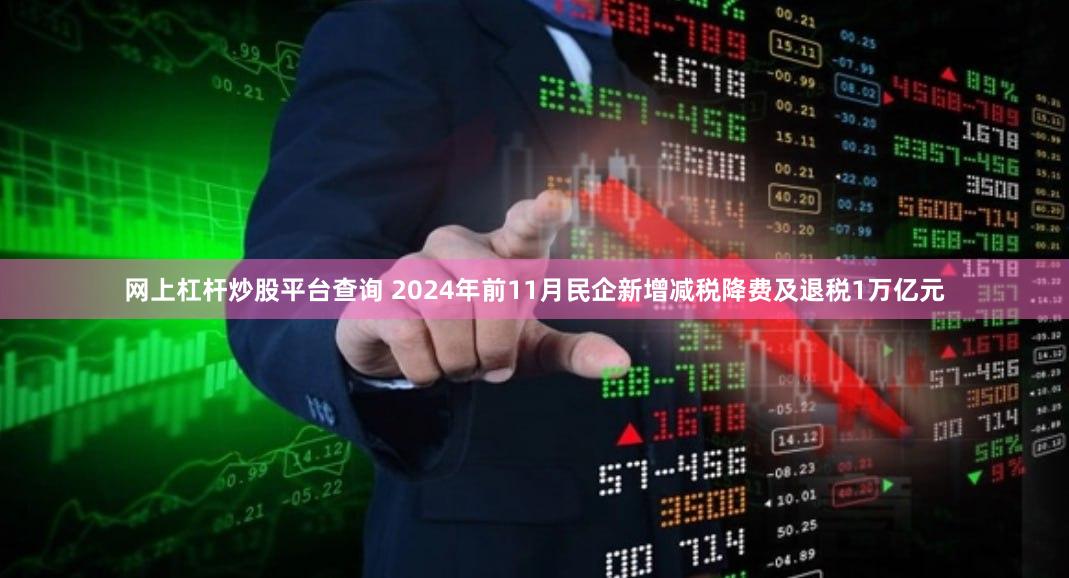网上杠杆炒股平台查询 2024年前11月民企新增减税降费及退税1万亿元